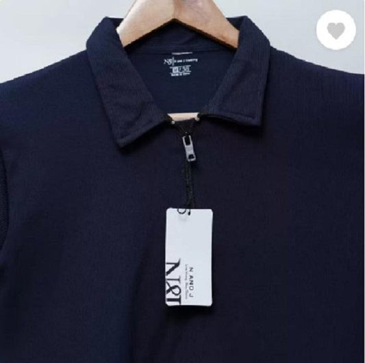 💙 Premium Half-Zip High Neck Casual Shirt – Limited Stock